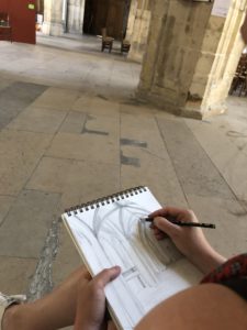 croquis extérieur Saint Merry